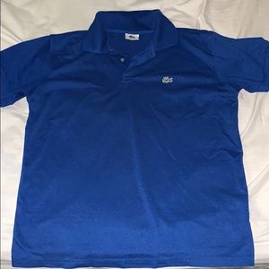 Blue polo shirt